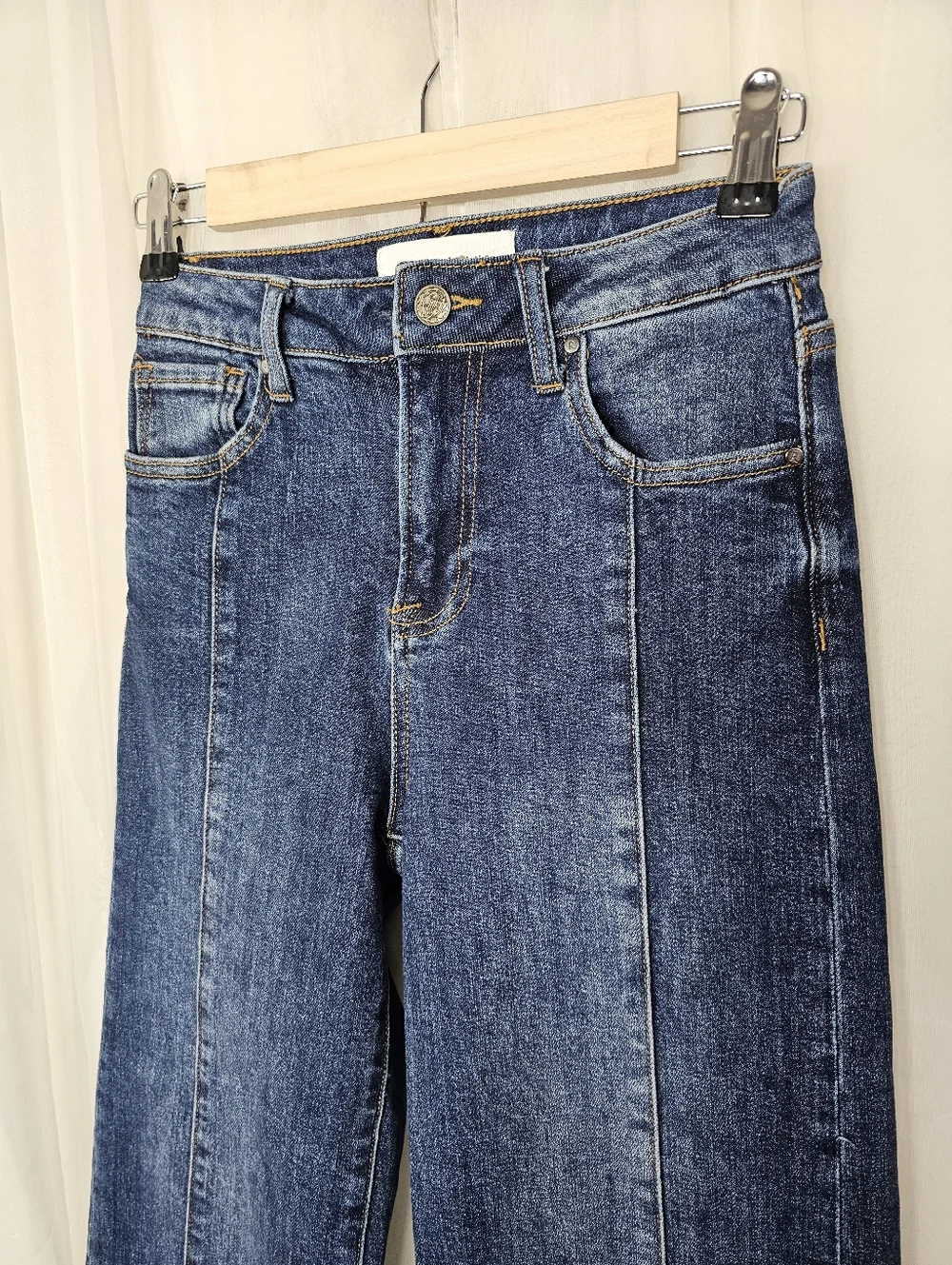 Risen High Rise Wide Leg Trouser Jeans Size 0/24 - Picture 5 of 10